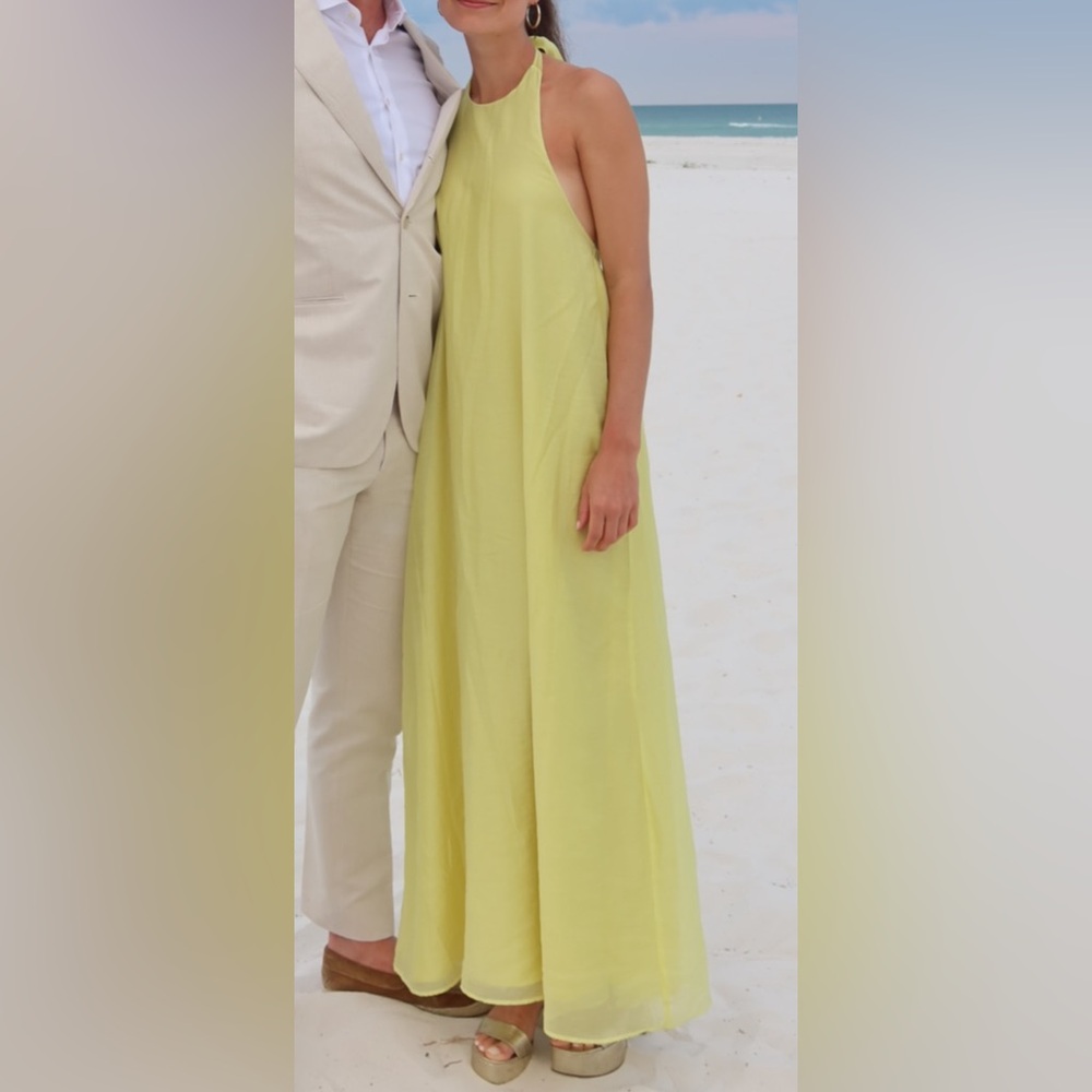 Mango Halter Maxi Dress